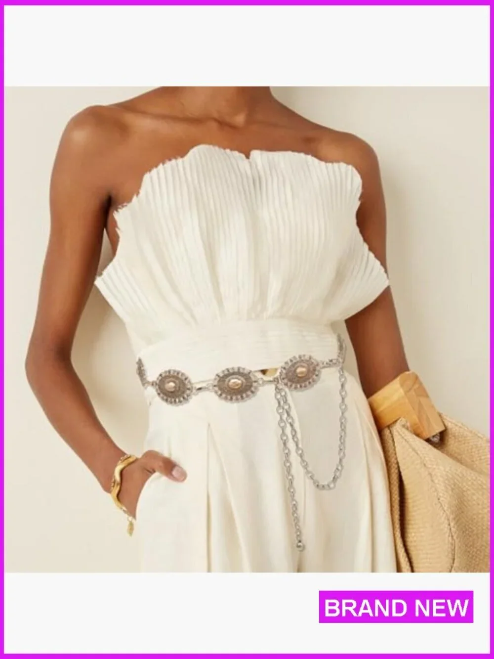 Western Chain Belt Metal Concho Adjustable Boho Chic Dresses Jeans Outfit